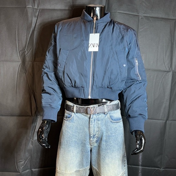 Zara men’s cropped ma1 bomber jacket - Picture 2 of 6